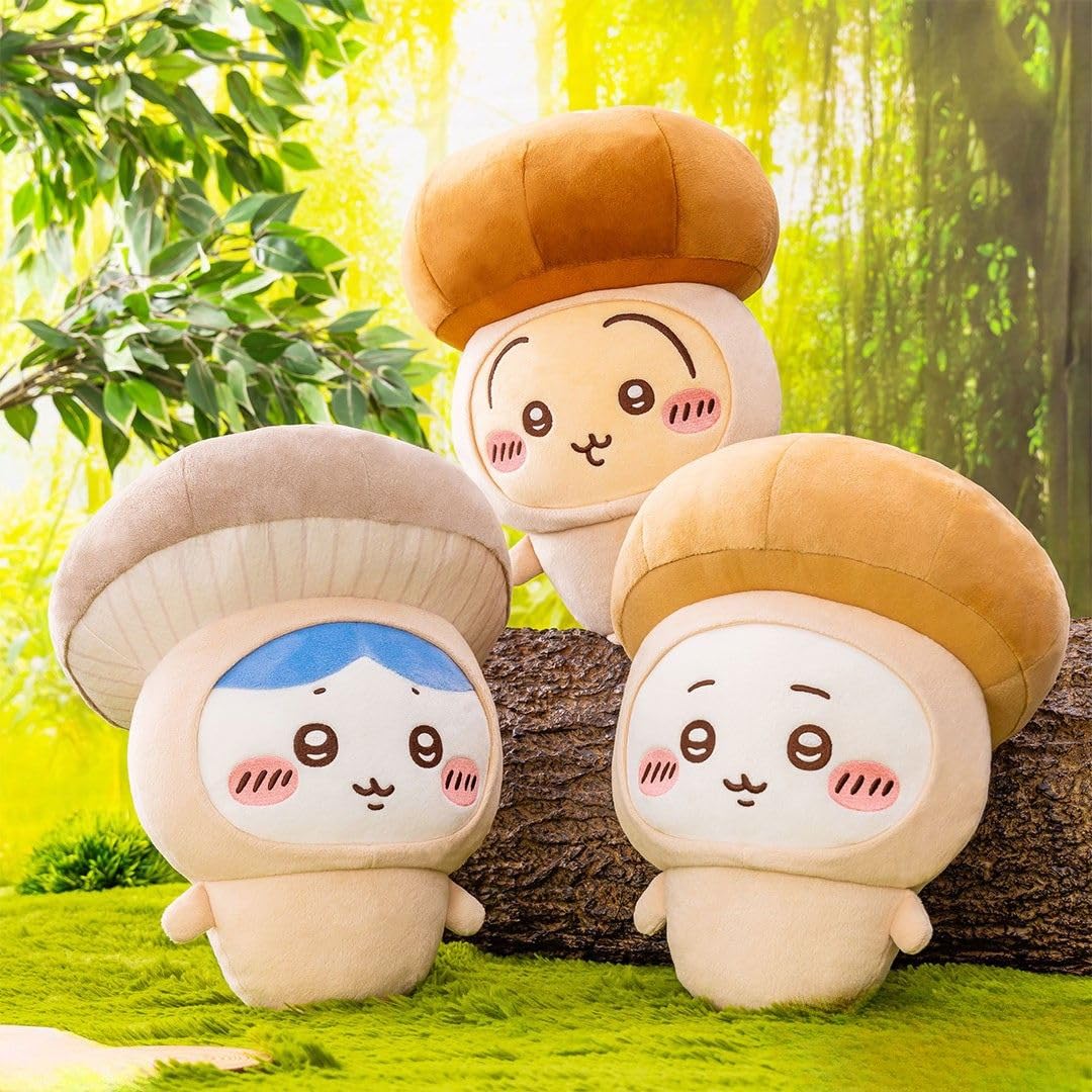ちいかわ きのこ着ぐるみ　BIGぬいぐるみ　ちいかわ　ハチワレ　うさぎ　３体 Amazon.co.jp: 【公式】ちい'かわ きのこ着ぐるみBIGぬいぐるみ 全3種