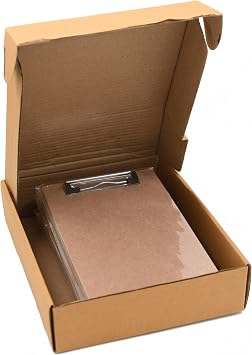 IVEI Clip Pad Writing Boards | Examination Board, Drawing Pad & Note-Taking Board | MDF A5 Plain - Set of 10 | Office and Home use