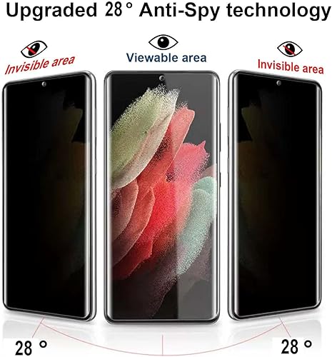 Miniatura 4 de Paquete de 2+2 protectores de pantalla de privacidad para Samsung Galaxy Note 20 de 6.7 pulgadas (no de vidrio), 2 películas de hidrogel de TPU
