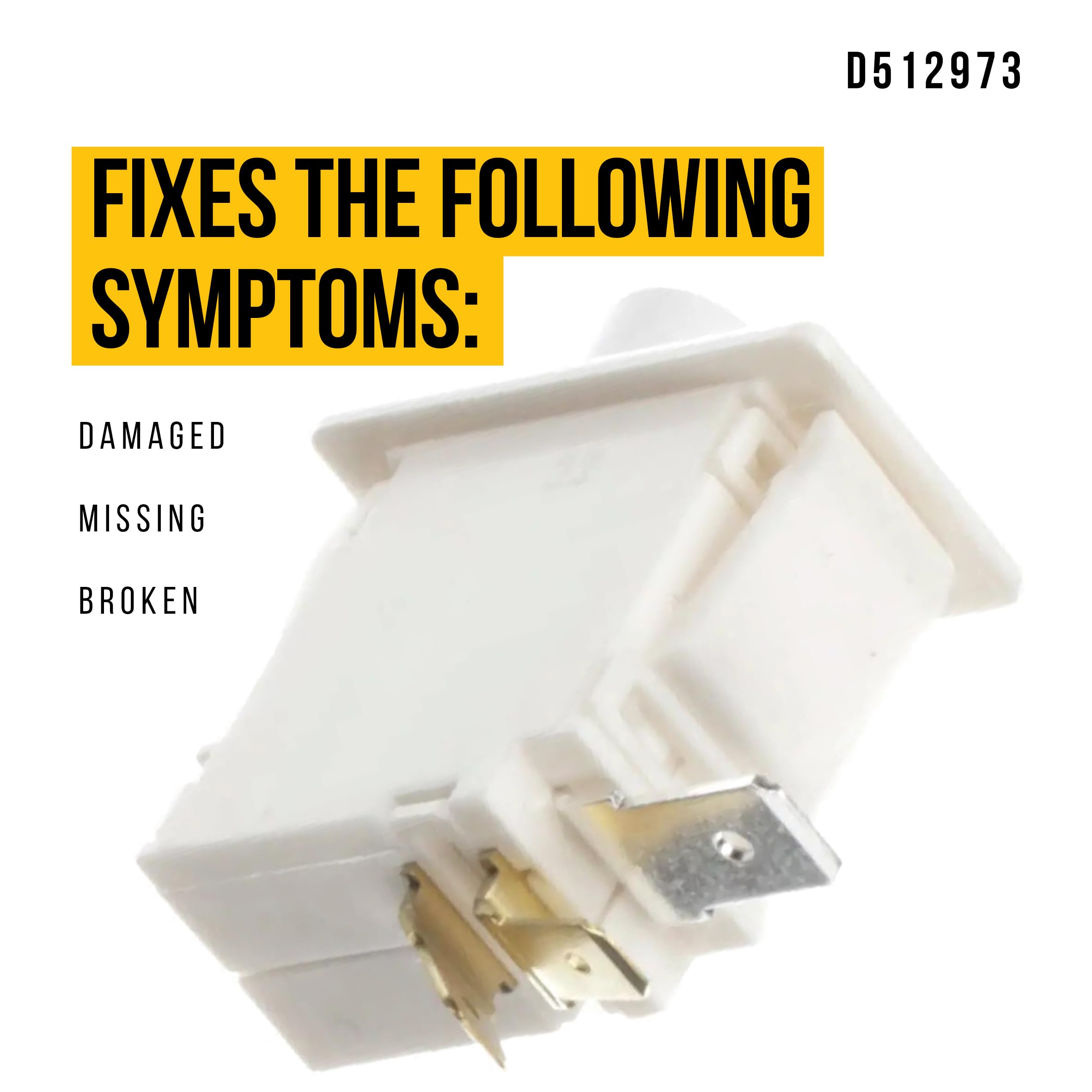 Amazon.com: PartsBroz D512973 Push Button Switch - Compatible With