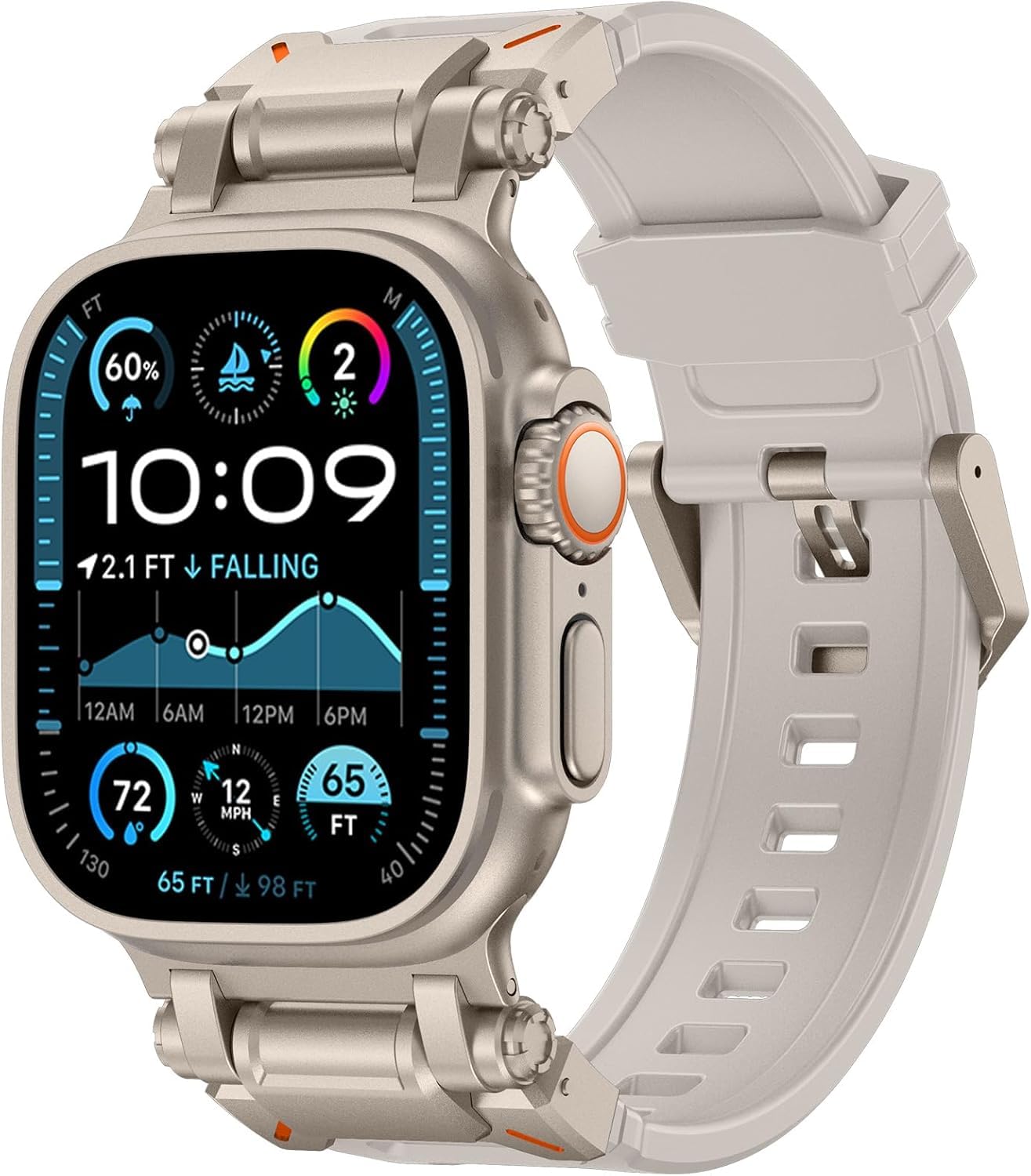 WINGLE Compatible for Apple Watch Strap 49mm 46mm 45mm 44mm 42mm(series 3) - Image 2