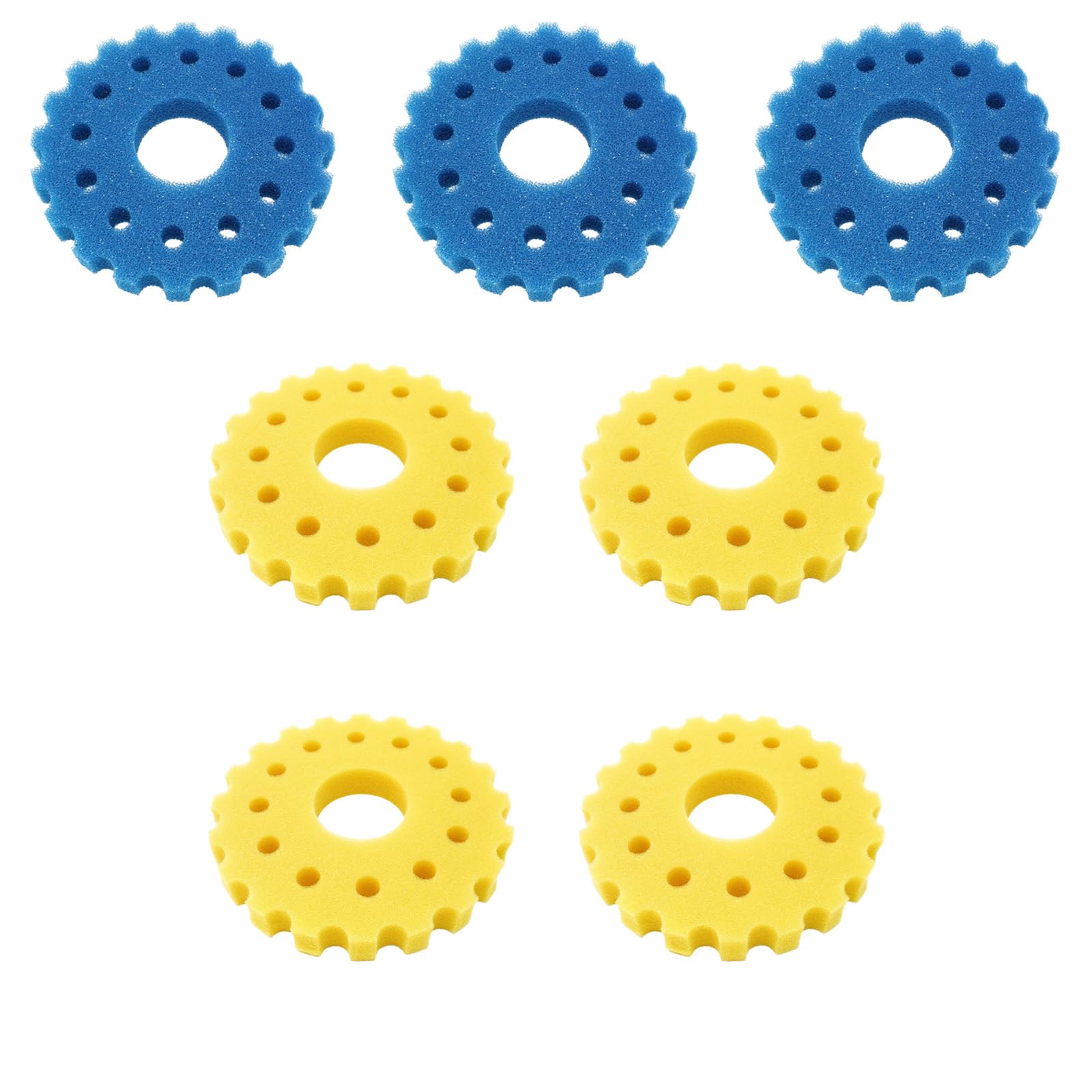 DeWangTradeDD 7 Pcs Pond Filter Sponge CPF/CPA-50000 Sponges Compatible SunSun Pond Filter High efficiency filter sponge Biochemical sponge Easy to replace Pond Filter Foam Filter Media