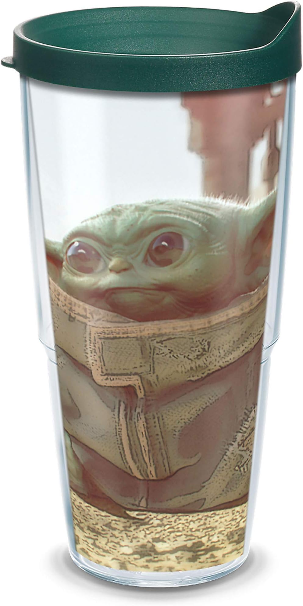 TervisStar Wars - The Mandalorian Child Made in USA Double Walled Insulated Tumbler Travel Cup Keeps Drinks Cold & Hot, 24oz, Classic