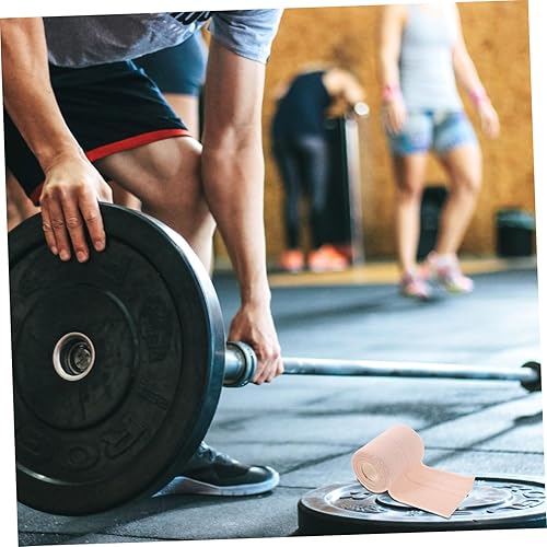 Miniatura 5 de BESPORTBLE 2 rollos de cinta deportiva cinta atlética vendaje cohesivo vendaje adhesivo debajo de la envoltura vendaje transpirable vendaje cinta