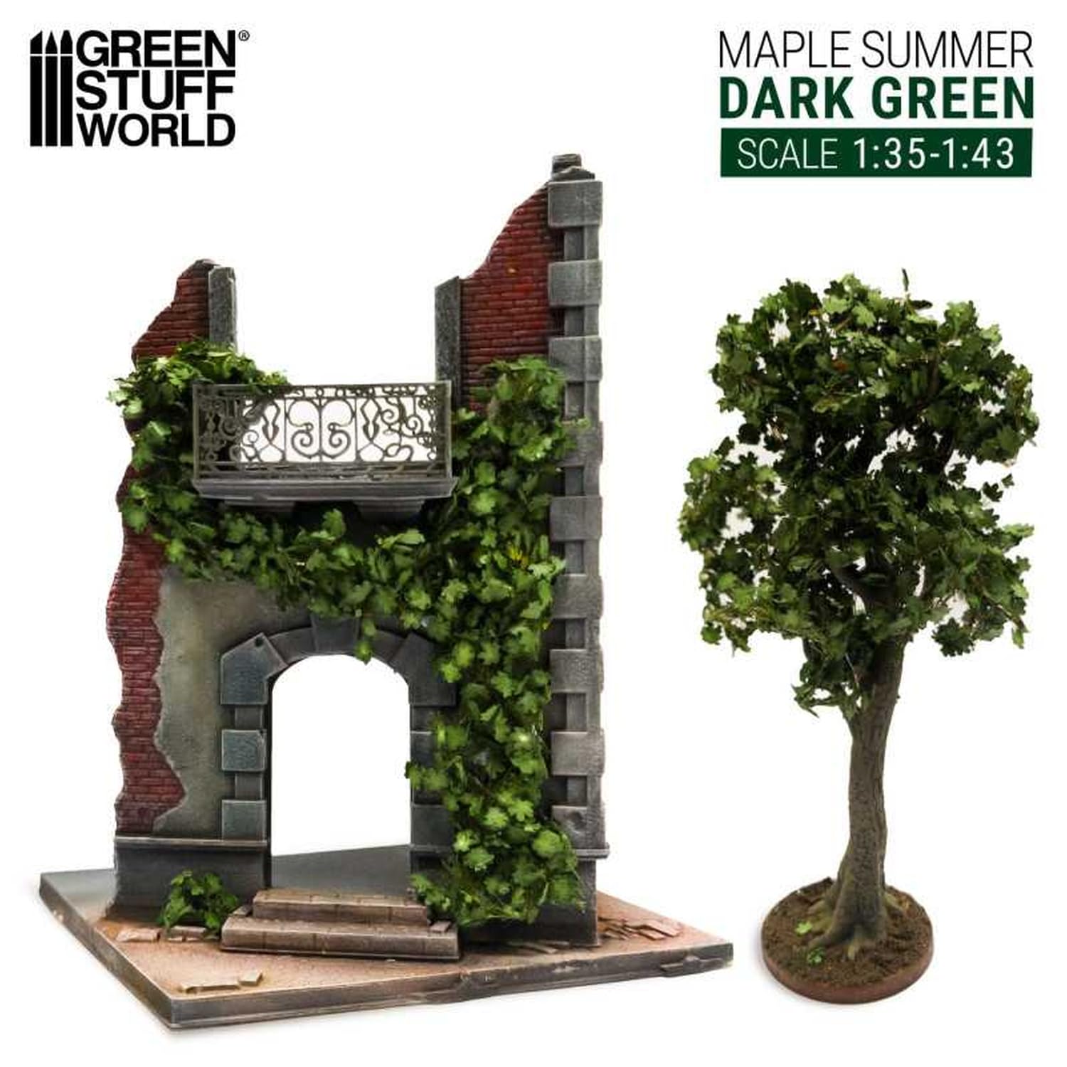 Greenstuff World Ivy Vegetation Sheet Dark Green Summer Maple Leaf Large Hobby Material GSWD-4638 : Amazon.com.au: Toys & Games