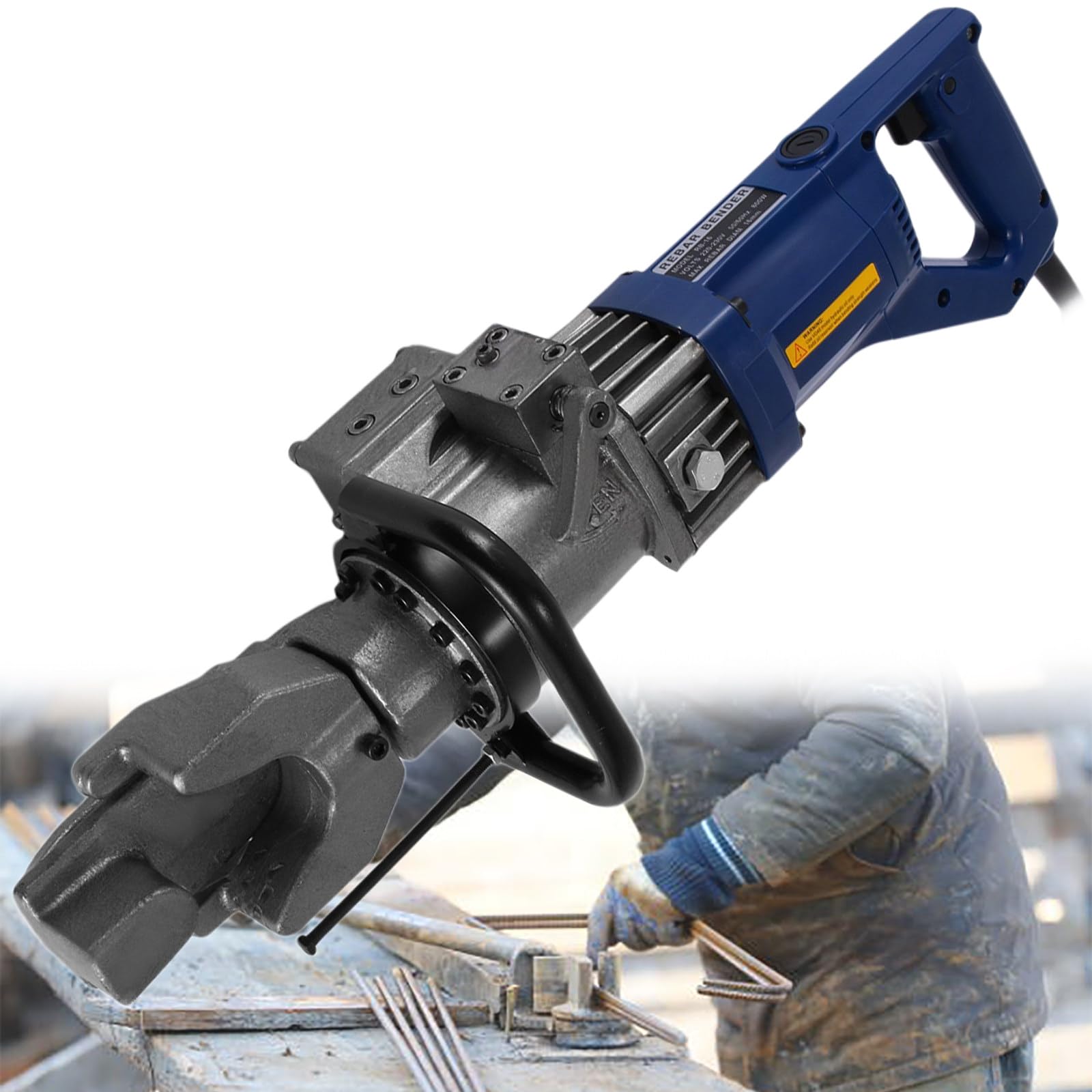 JKJZSALJ Electric Rebar Bender 900W Hydraulic Rebar Bending Machine,4To20Mm