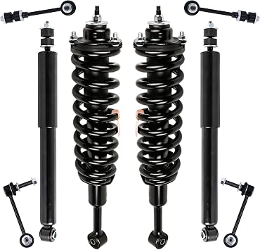 KUIPERAUTO 8PCS Struts Kit Compatible for 2003-2018 Toyota 4Runner 2007-2014 Toyota FJ Cruiser Strut Assembly & Sway Bar Links Front and Rear 171371R 171371L