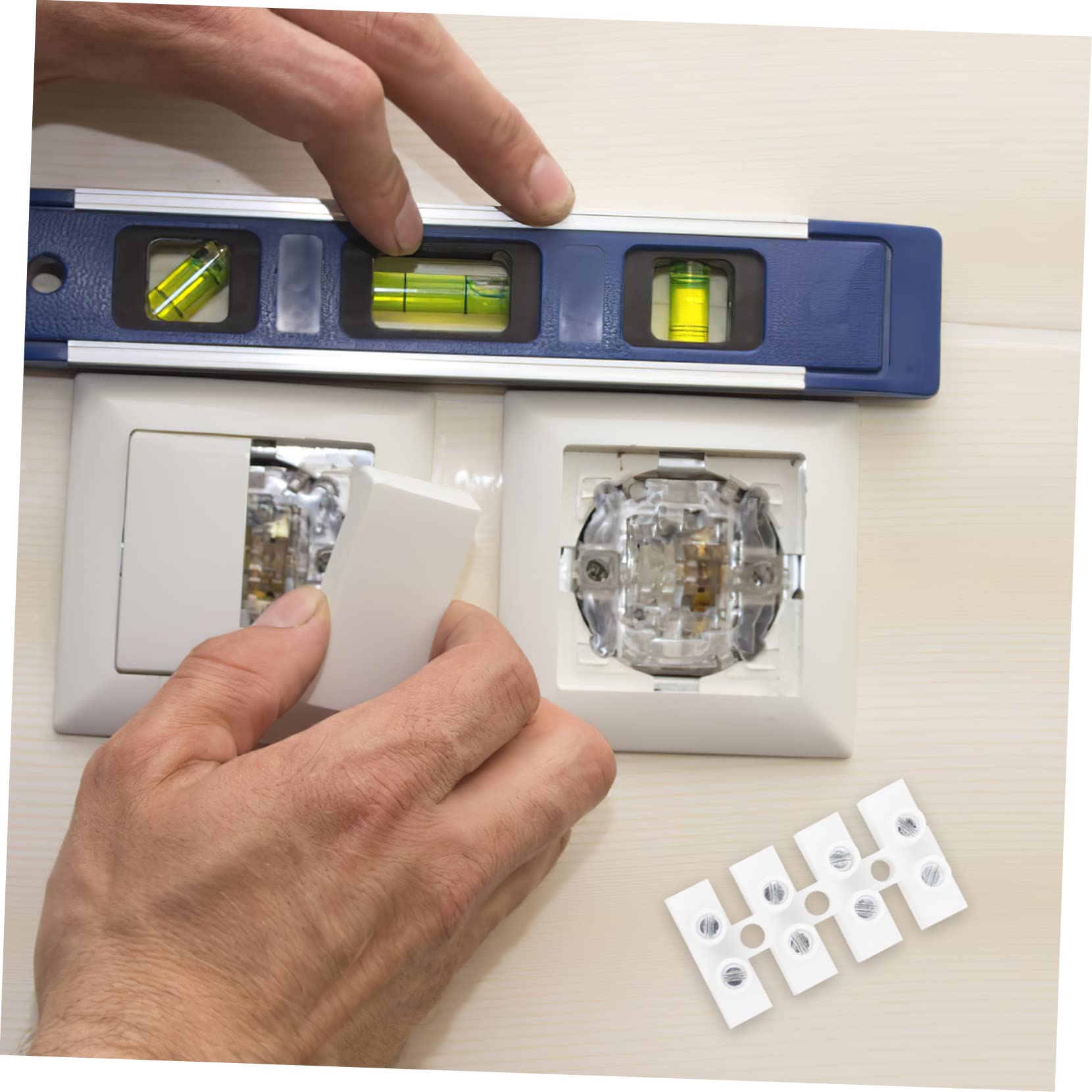 NAMOARLY 10pcs Quick Terminal Quick Connector Speaker Connector Wiring Terminal Connection Quick Connection Terminal Screw Kit White Pa10 Light Strip Manganese Steel Electric Wire