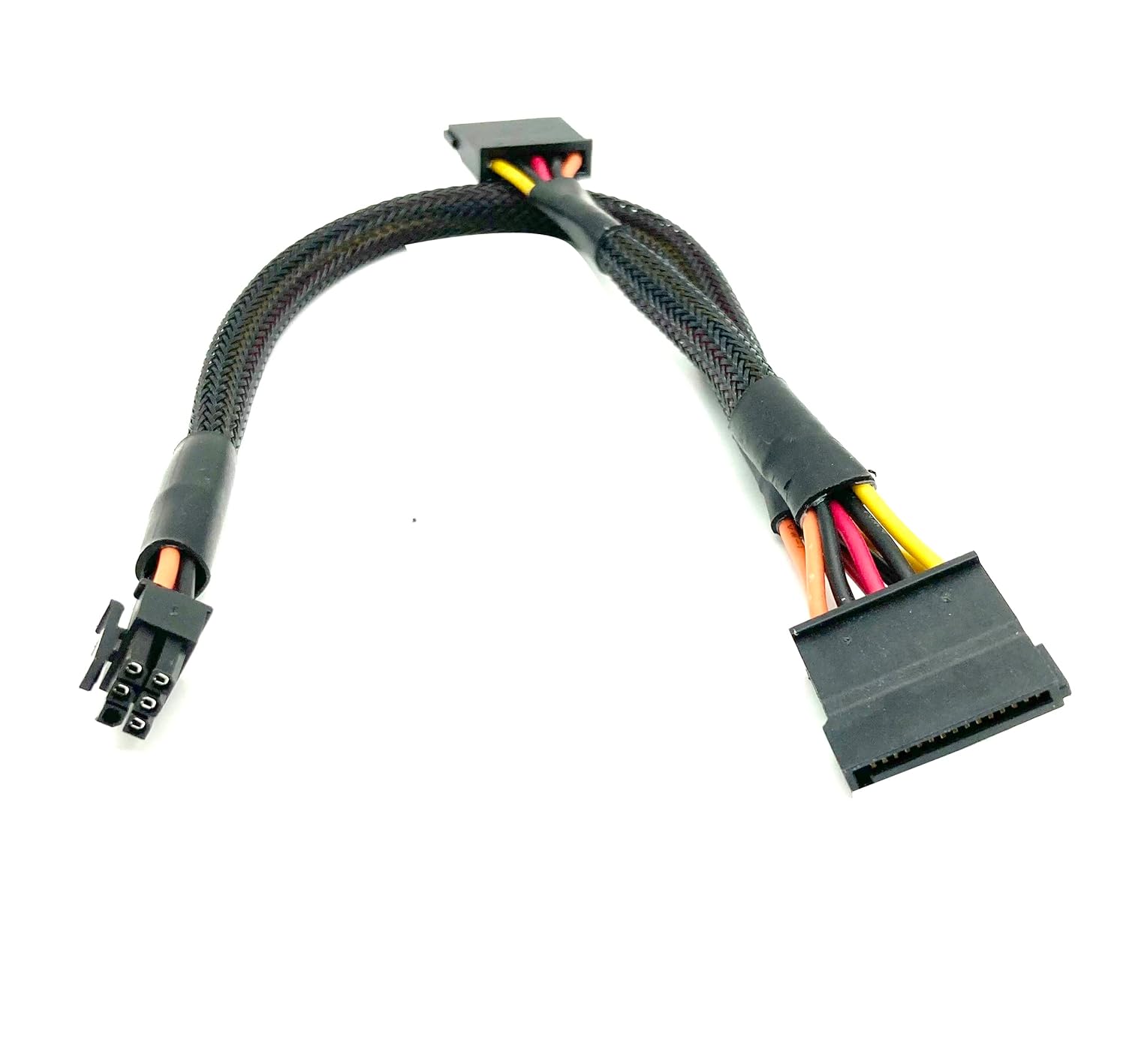 15pin X2 to Mini 6pin ATX Power Cable Adapter, Compatible with PC