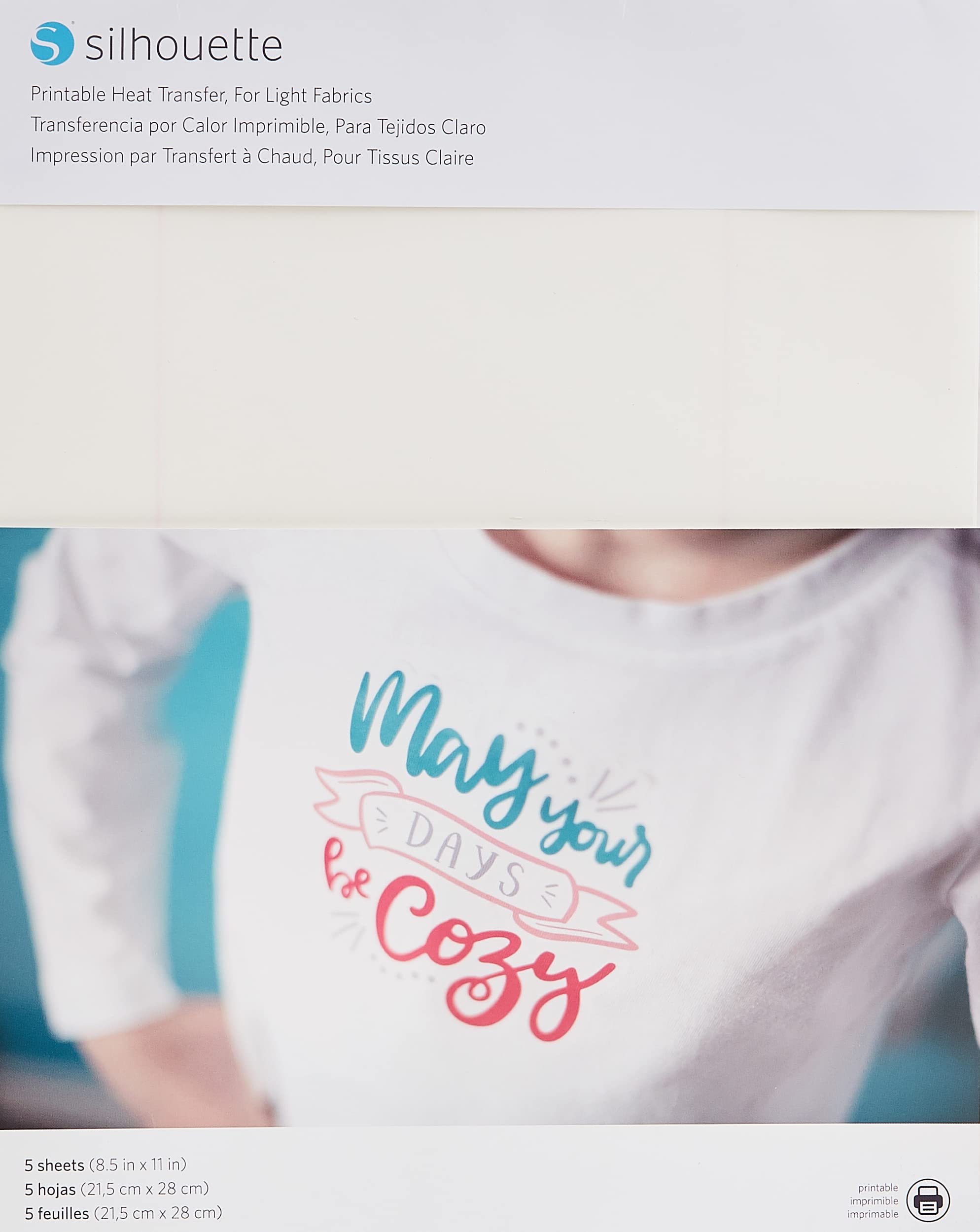 Buy Silhouette Printable Heat Transfer Material For Light Fabrics 