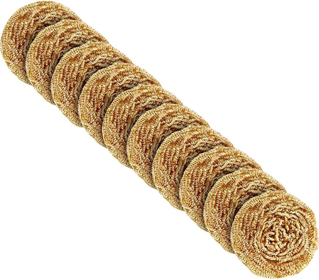 Chore Boy Brass Scrubbers, Perfect on Pots and Pans, Brass Scrubber, 2 Count (Pack of 5)