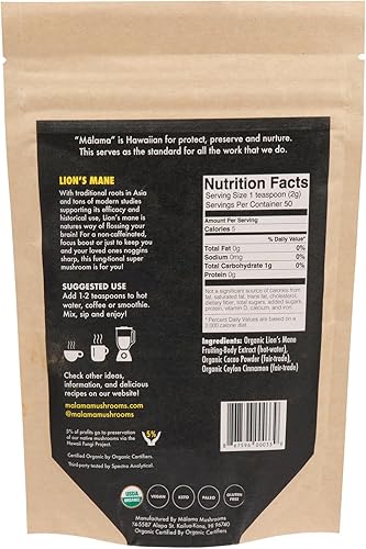 Miniatura 2 de Malama Productivity & Chill Bundle – Mezclas de cacao caliente de melena de león y hongos Reishi – Superalimentos adaptogénicos funcionales