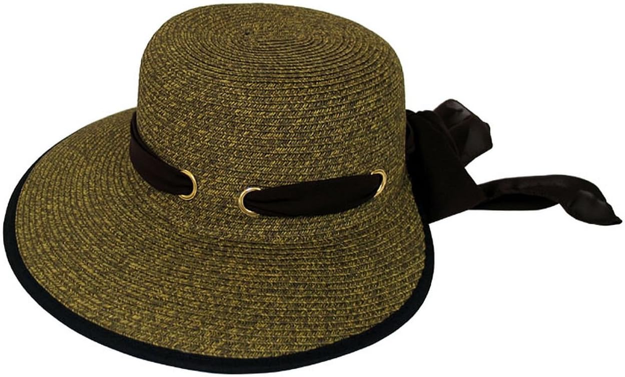 HBY Miami Toyo Braid Visor Hat-Chocolate Apparel