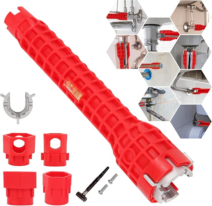 YBQSPLY Basin Wrench,14 in 1 Faucet and Sink Installer Multi Tool,Multi