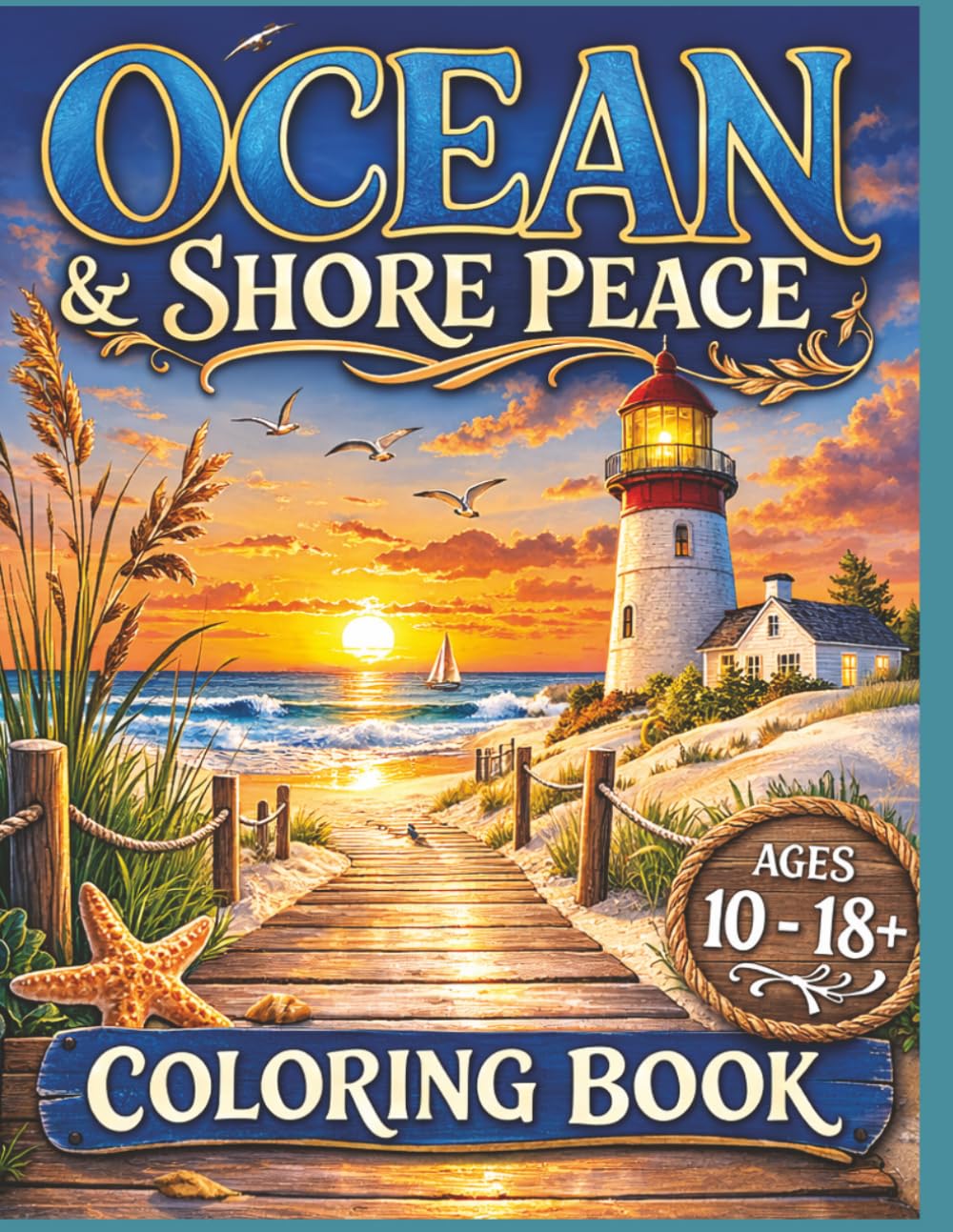 Ocean & Shore Peace: 50 Relaxing Coastal Scenes with Waves, Seashells, Lighthouses, and Beach Landscapes