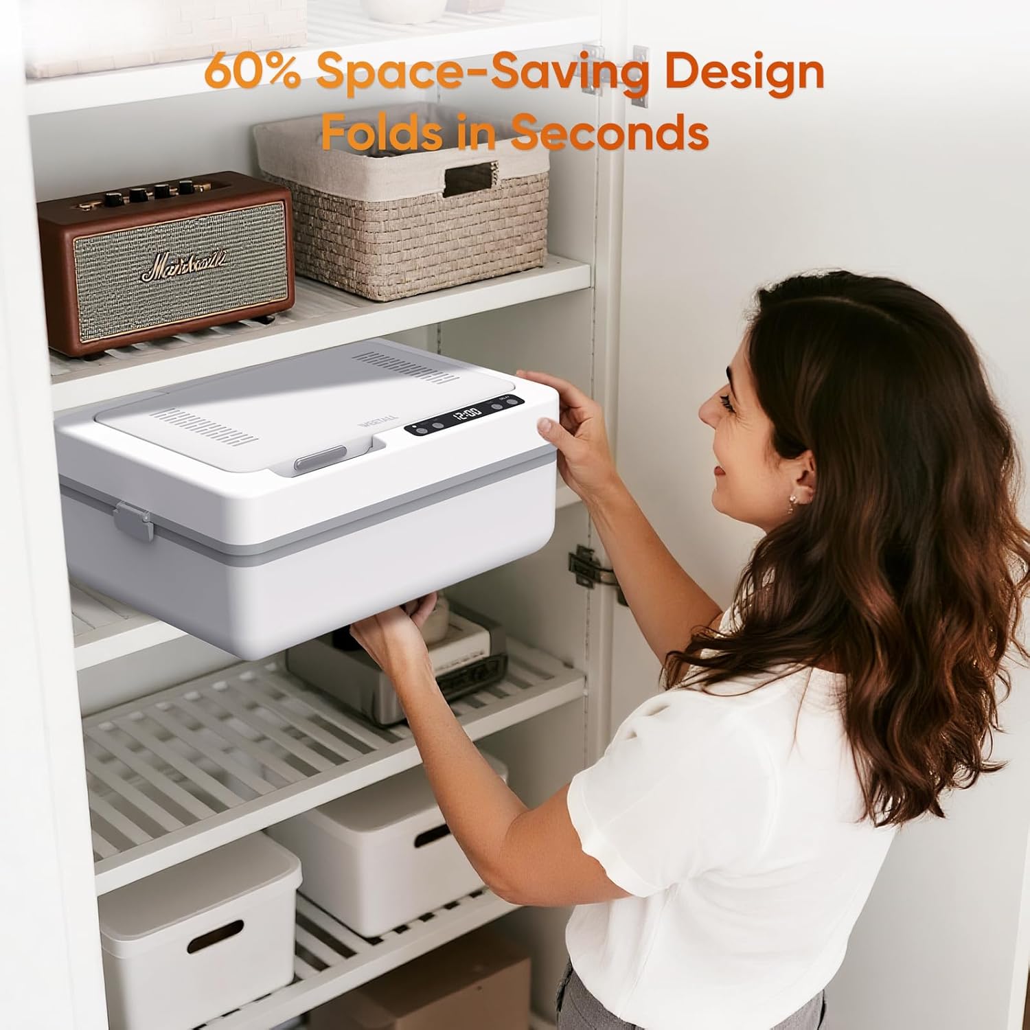 Towel Warmer Heated Warmers for Bathroom: Large Bucket for Towels, Blankets and Bathrobe, Luxury Warmers Gifts for Women, Baby Kids Families, Portable Heat Dryer Heater for Home Hotels Spa Gym (35L)