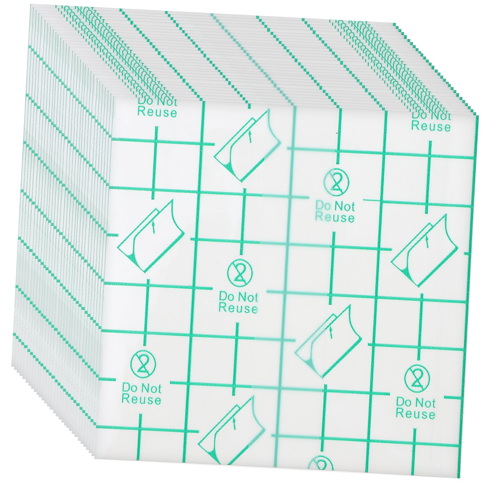 OSALADI Blank Makeup Palette Stickers 200 Pcs Hand Makeup Mixing Palette Tape for Cosmetics Disposables