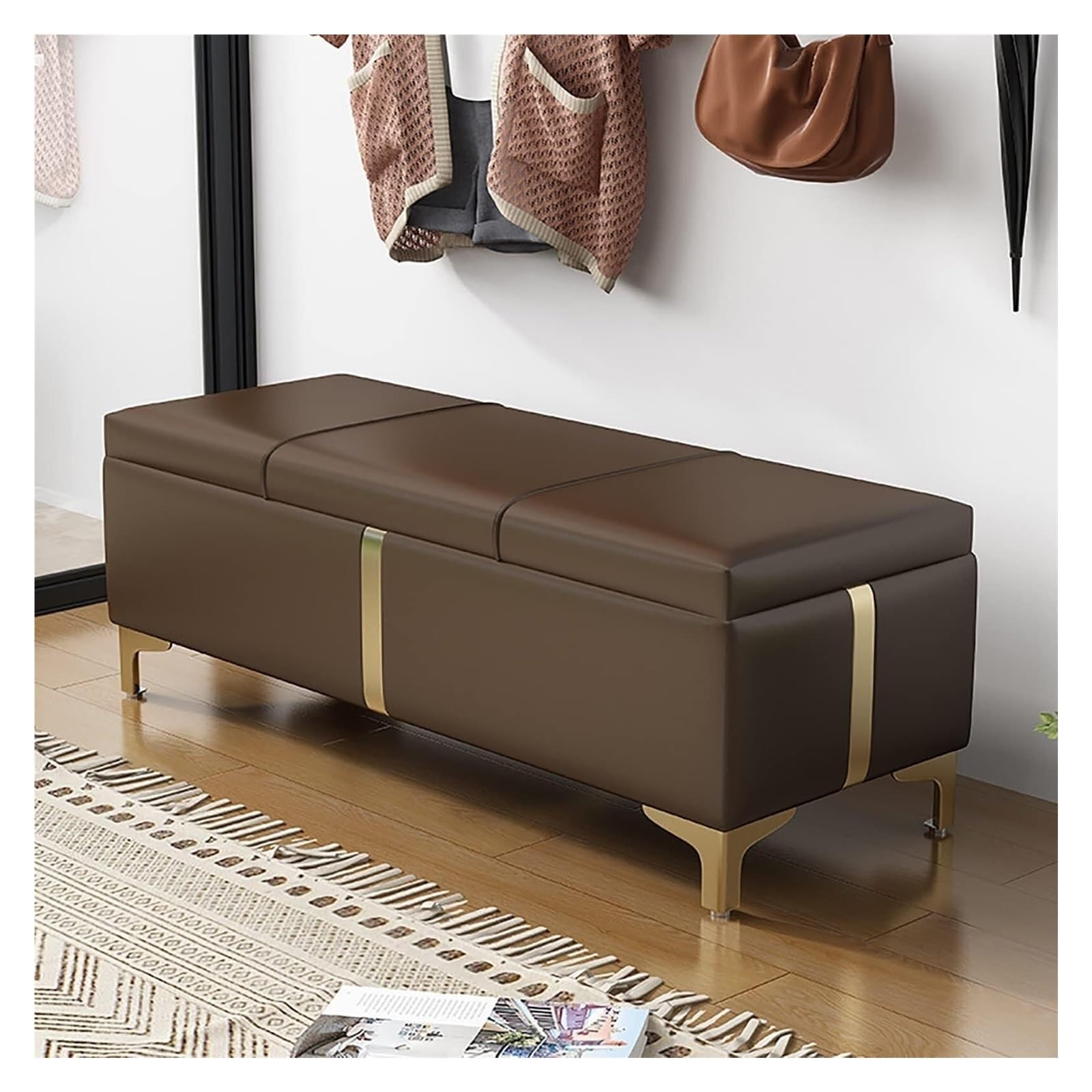 Meuble de rangement chambre pour optimiser l'espace avec ce coffre de lit