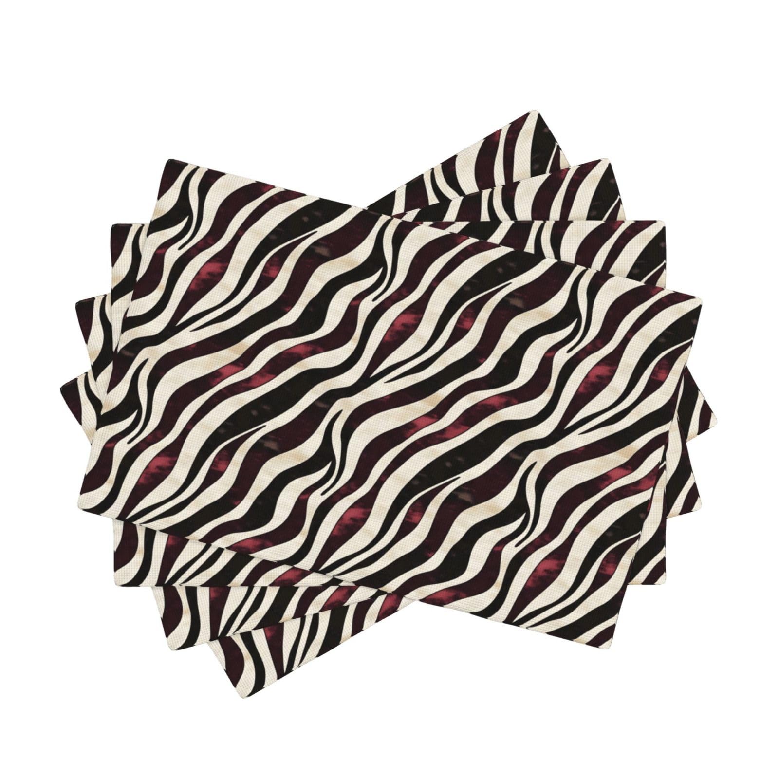 Sets de table rouge vin anti-tache et protecteurs pour table de cuisine