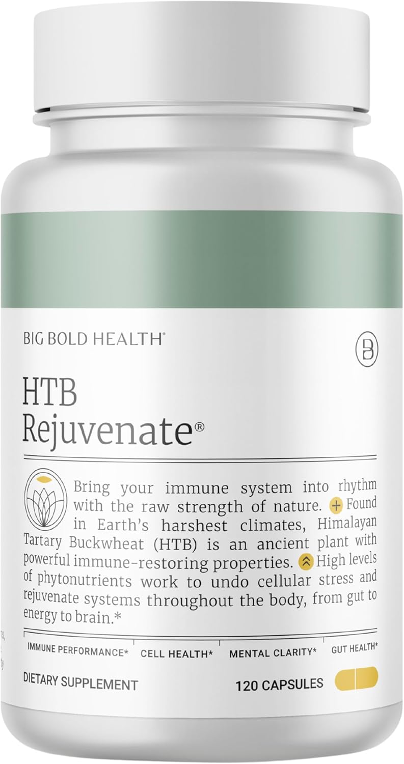 BIG BOLD HEALTH HTB Immune Rejuvenate - Polyphenols Supplement for Immune Support with Himalayan Tartary Buckwheat - Gluten Free, Dairy Free, Non-GMO Formula - 60 Vegetarian Capsules