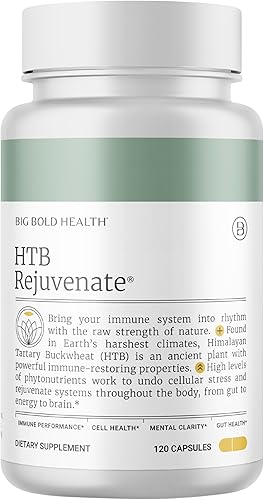 Big Bold Health HTB Rejuvenate - Suplemento de apoyo inmunológico con trigo sarraceno tartario del Himalaya, suministro para 2 meses, fórmula rica