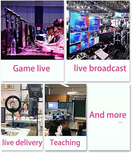 Miniatura 8 de Mezclador de vídeo de transmisión en vivo, 1 SDI, 3 HDMI 4 canales de entrada de vídeo conmutador de 2 salidas HDMI, soporte 1080P60Hz, HDCP 1.4,