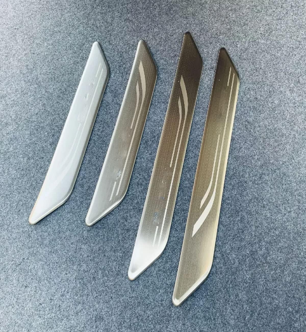 4 Car Threshold Strip Protection Strip, Front and Rear Four Door Decorative Strips for RX 2023-2024 (External Silver)