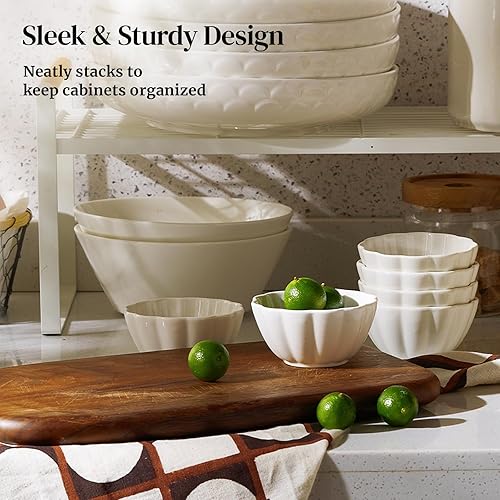 Miniatura 5 de DOWAN Ramekins - Ramekins de 4 onzas, moldes de crema brulee, aptos para horno, para hornear, platos de soufflé, tazas de natillas, pequeños cuencos