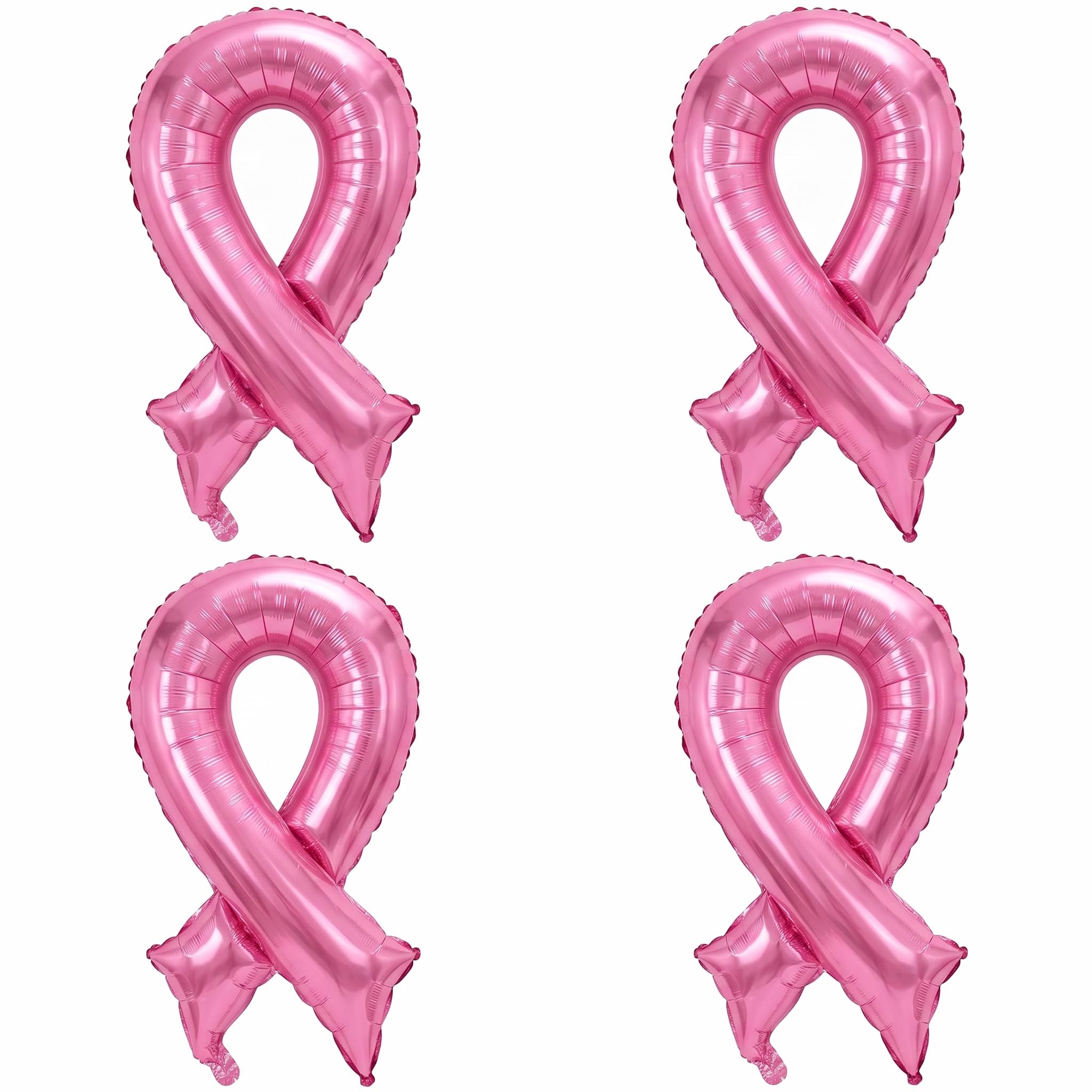 4Pcs Breast Cancer Decorations and Balloons with Tickled Pink Accessories