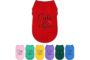 Expressive Polyester Dog Shirt Vest: Adorable Apparel for Small Doggos