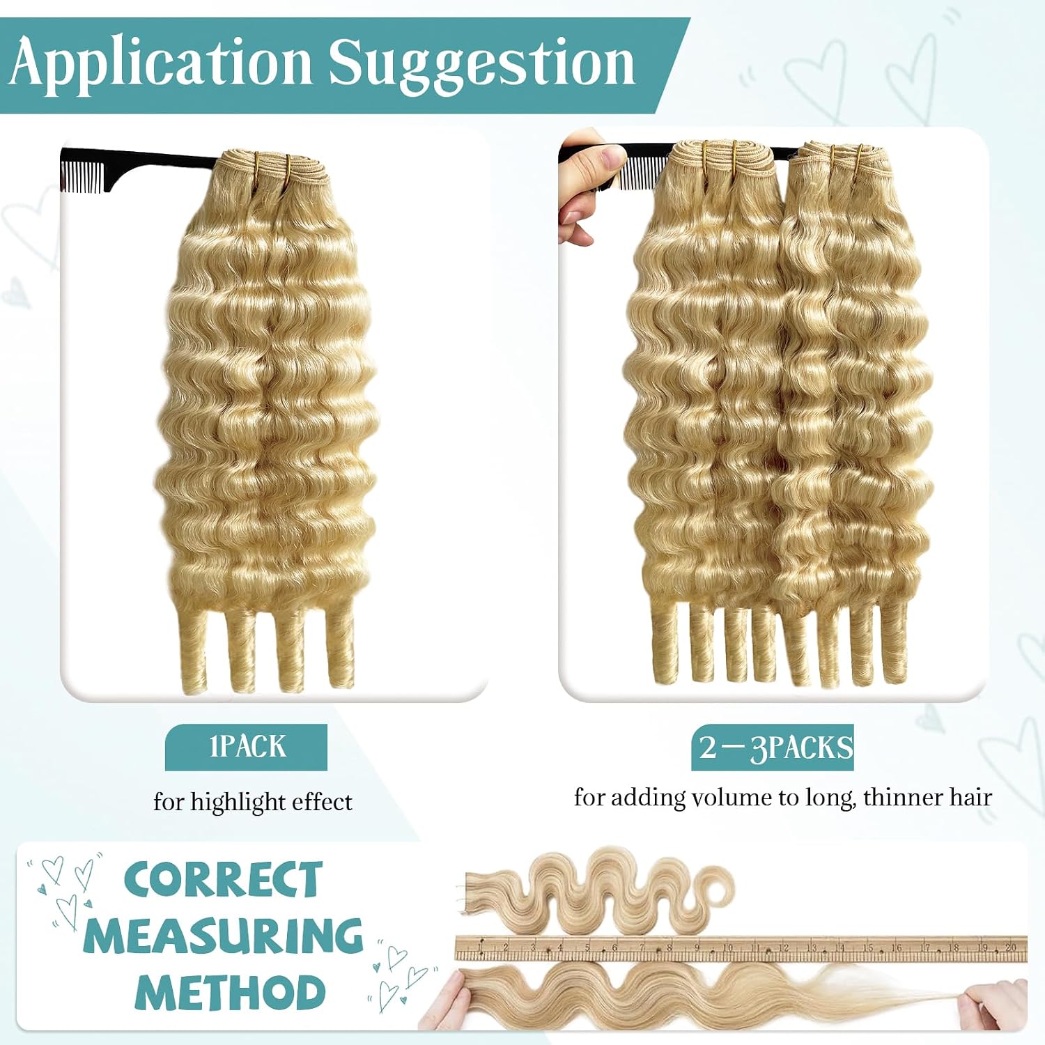 Burmese Curly Bundles Human Hair 18 Inches 85g Quick Weave 3c4a 613 Blonde Colored Water Wave with Spiral Curly End Real Sew in Double Weft Human Hair Extensions for Women