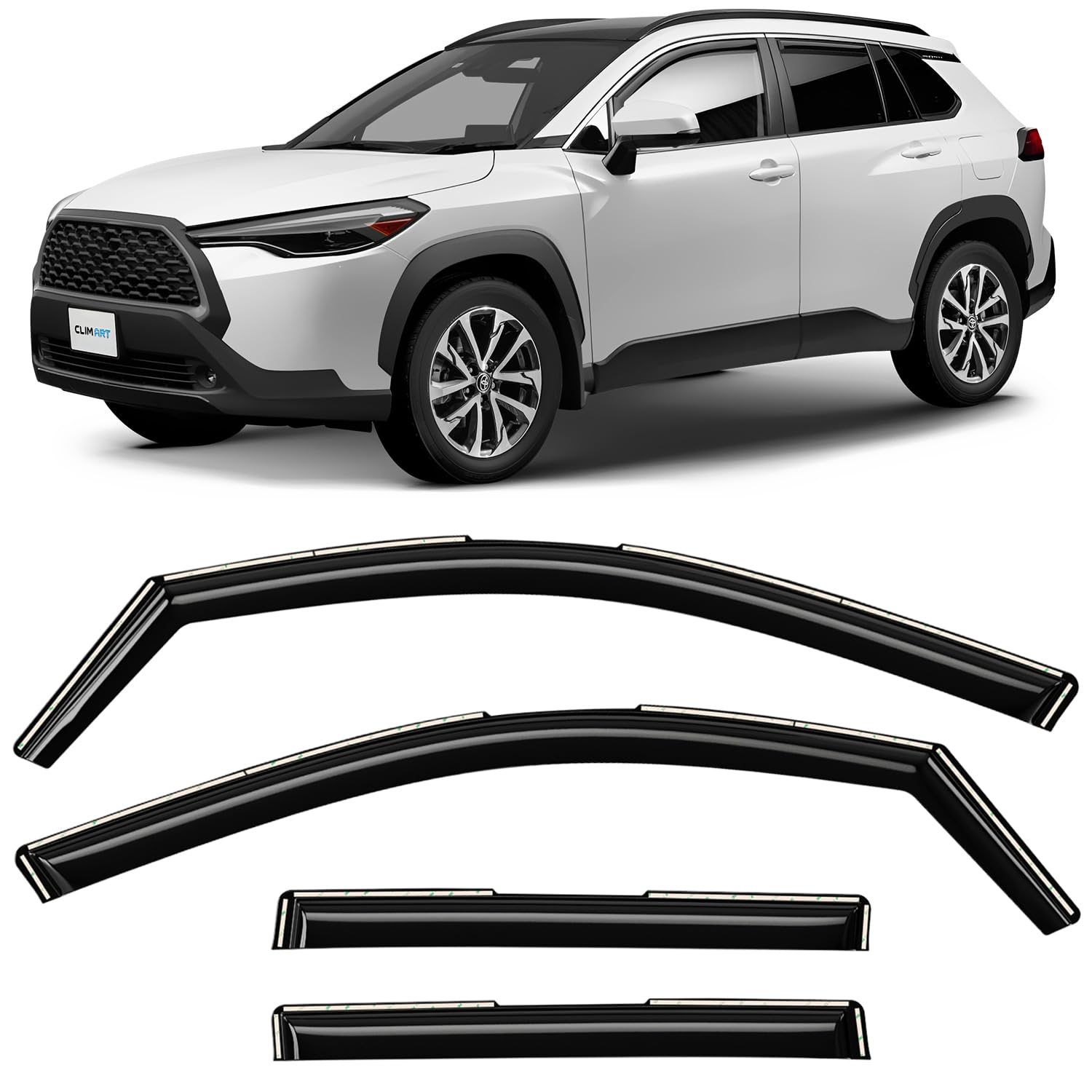 CLIM ART in-Channel Rain Guards for Toyota Corolla Cross
