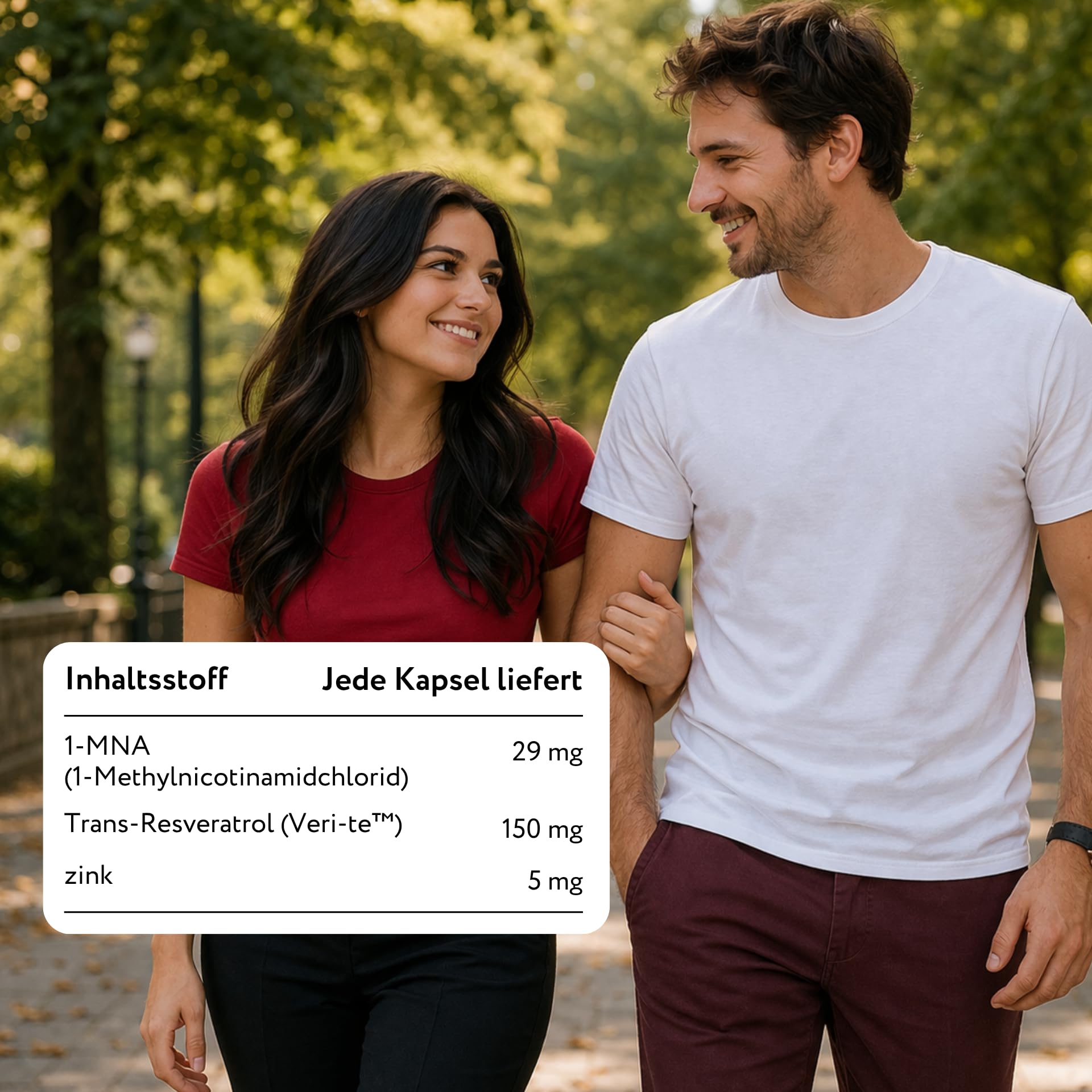 NAD Plus Optimierer mit Trans Resveratrol, 1-MNA und Zink - NAD+ Vorstufen & Polyphenole - Unterstützt Zellvitalität & Energie - Vegan, Glutenfrei, Tägliches Antioxidans - 30 Kapseln