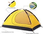GEERTOP 2 Personne 4 Tente de camping ultra-léger imperméable pour 2 Homme Double couche Tous les temps Installation facile Tentes pour la survie en plein air, Randonnée, Sac à dos Voyage, Alpinisme