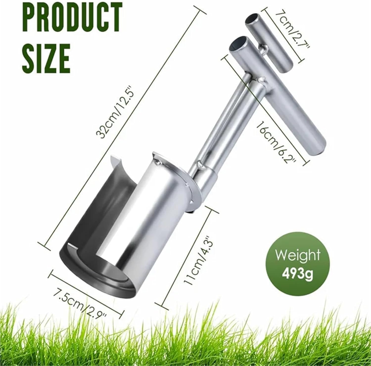 Bulb Planter Tool 2PCS Bulb Planter Tool, Plant and Fruit Tree Seedling Transplanter, Stainless Steel Seed Planting Tools