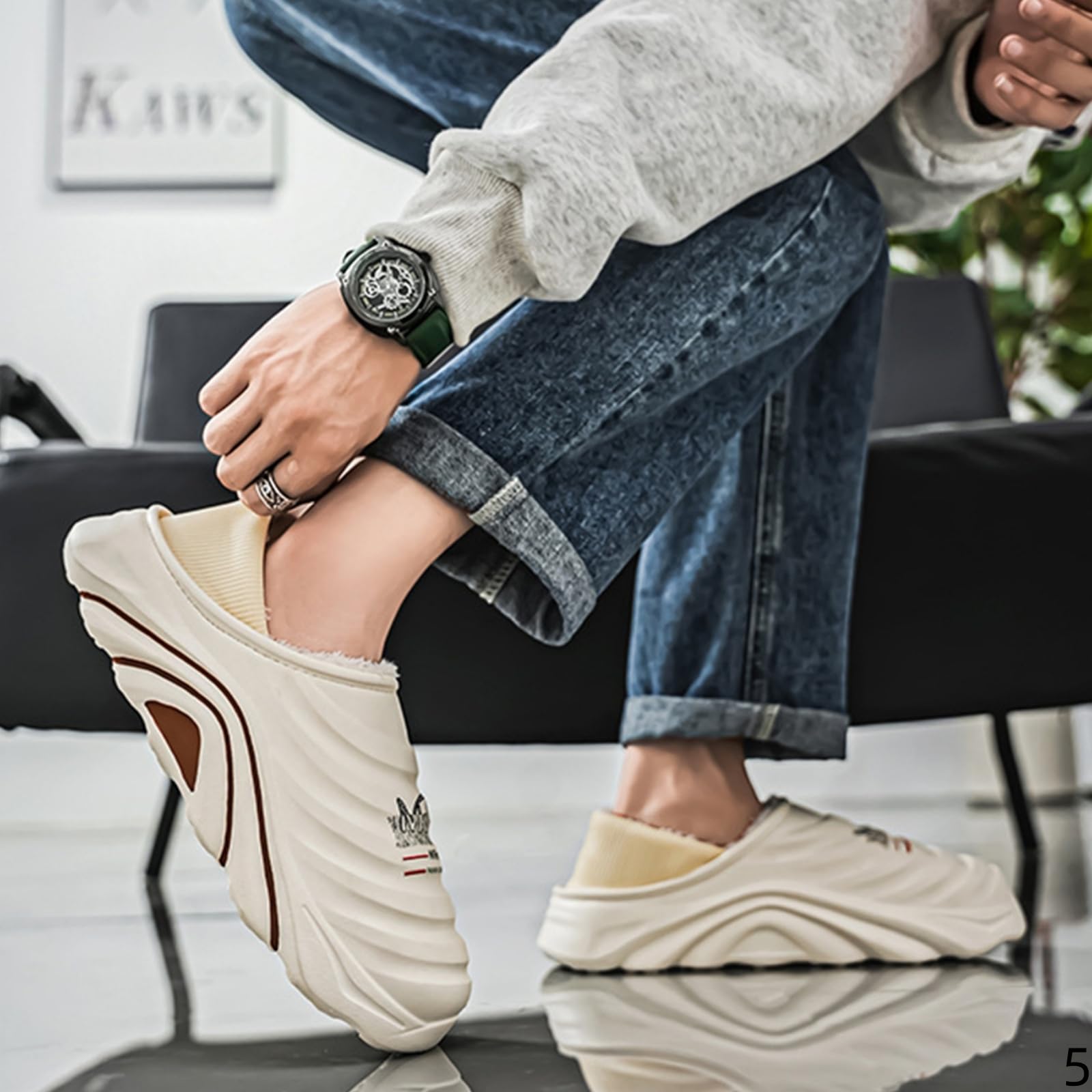 Pantofole Donna Invernali Da Uomo In Cotone Ispessito Per Uso Interno Ed Esterno, Calde E Confortevoli, Di Grandi Dimensioni