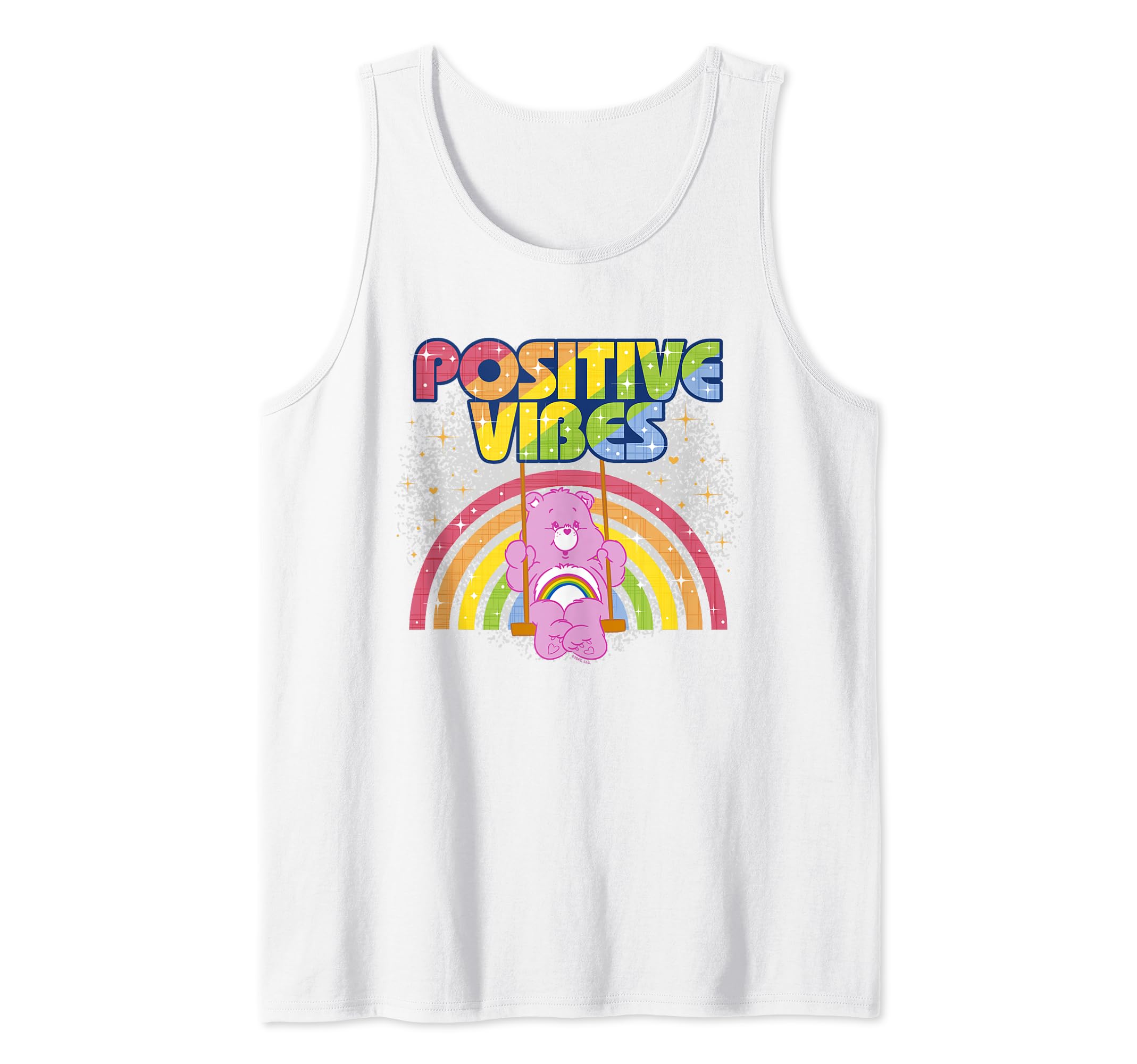 Care BearsPositive Vibes Rainbow With Cheer Bear Tank Top