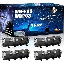 WB-P03 WBP03 A1AU0Y3 Compatible Waste Toner Container Replacement for Konica Minolta High Yield Compatible bizhub C25 C3100P C3110 C35 C35P Printers, Meet Printing Needs 4 Pack Black
