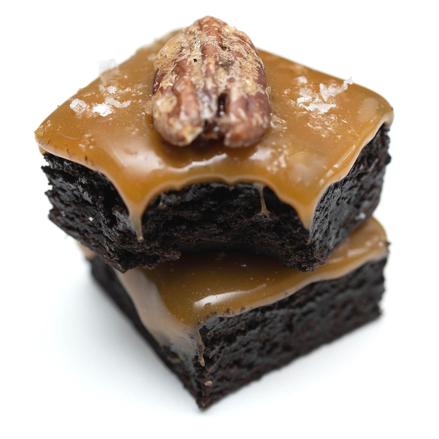 CrumbleCrate Salted Caramel Turtle Brownies DIY Baking Kit | Gourmet Brownie Making Set for Adults | Pre-Measured Ingredients & Tools | Dessert Gift