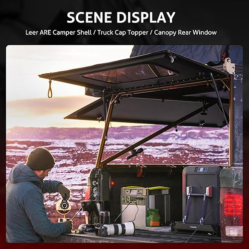 Miniatura 3 de Vepagoo 4420 - Muelle de amortiguadores de gas de 12 pulgadas, 30 libras133N, para ventana de caravana, cubierta de toldo de camión, caja de