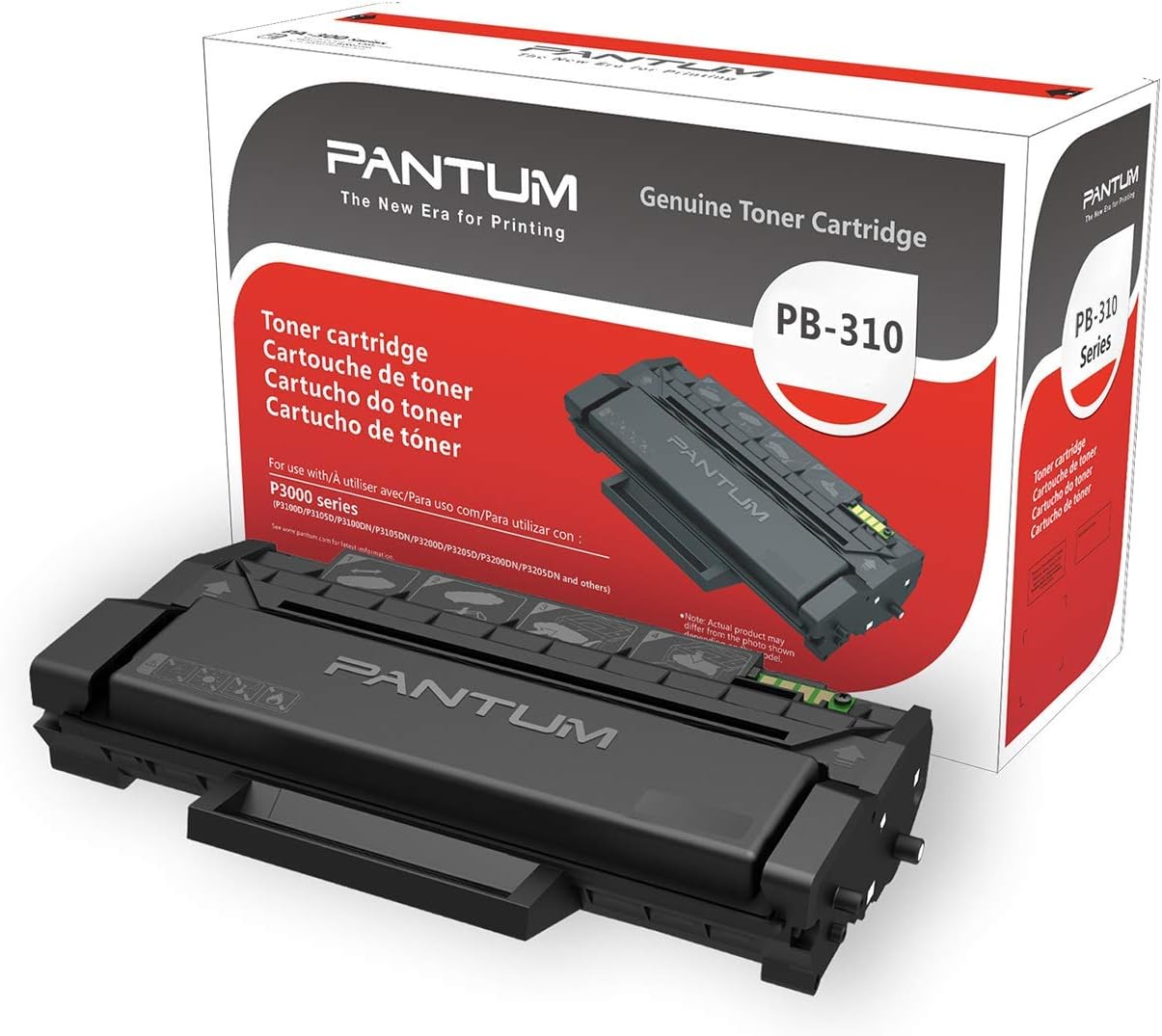 Pantum PB-310 Black Toner Cartridge Compatible with Pantum P3500 Series, 3000 Page Yield per Cartridge