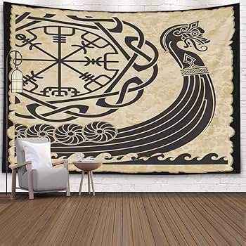 Amazon.co.jp: 壁のタペストリーヴァイキングの古代