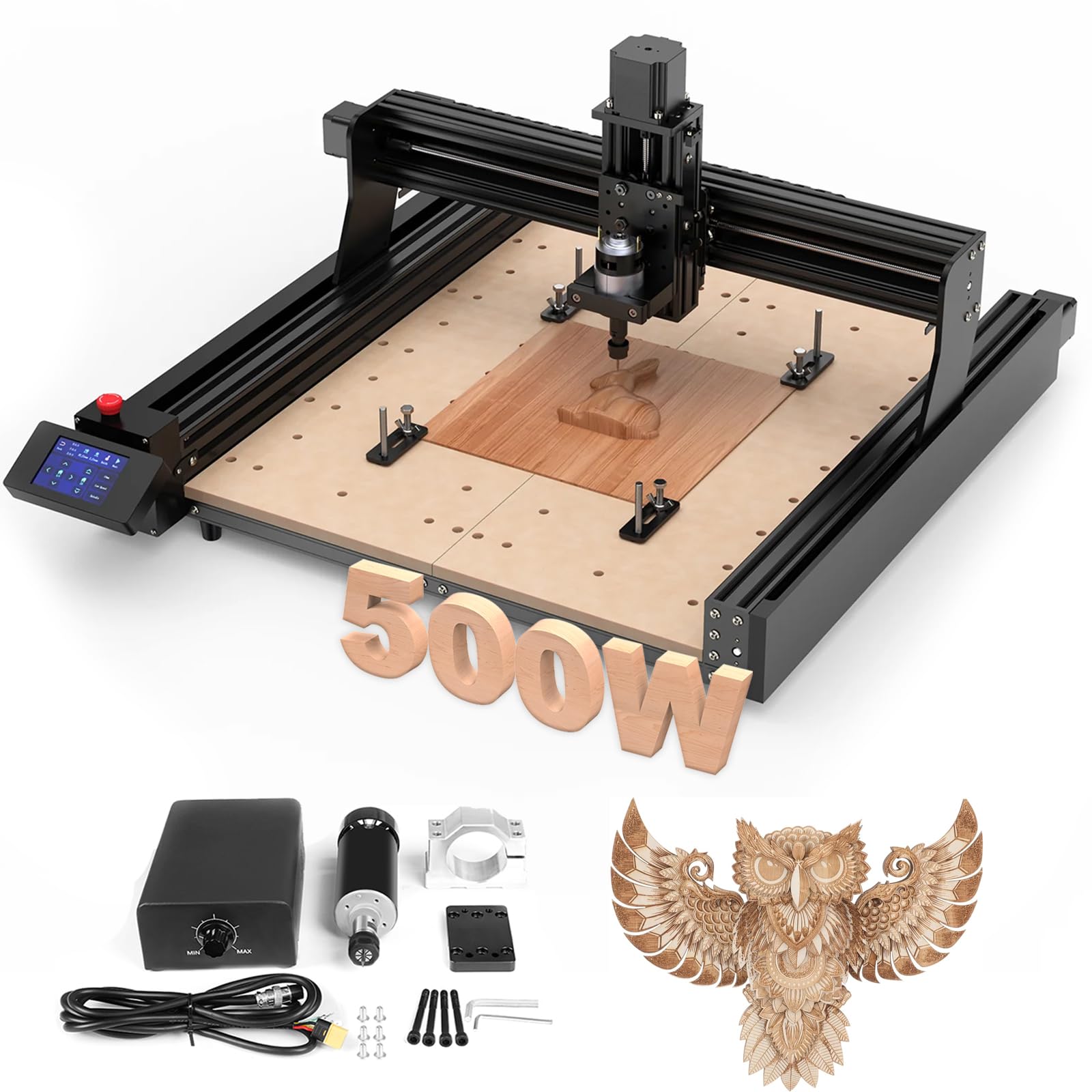 Twotrees TTC450 3 Axis CNC Router TTC 450 500W for Engraving, MDF