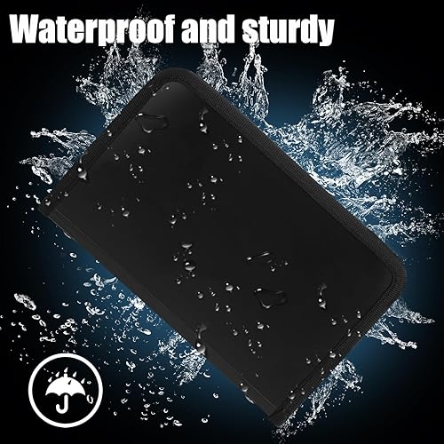 Miniatura 2 de Koogel Organizador de cupones de recibos, 13 bolsillos, mini organizador de archivos de acordeón, soporte de cupón, carpeta expandible para