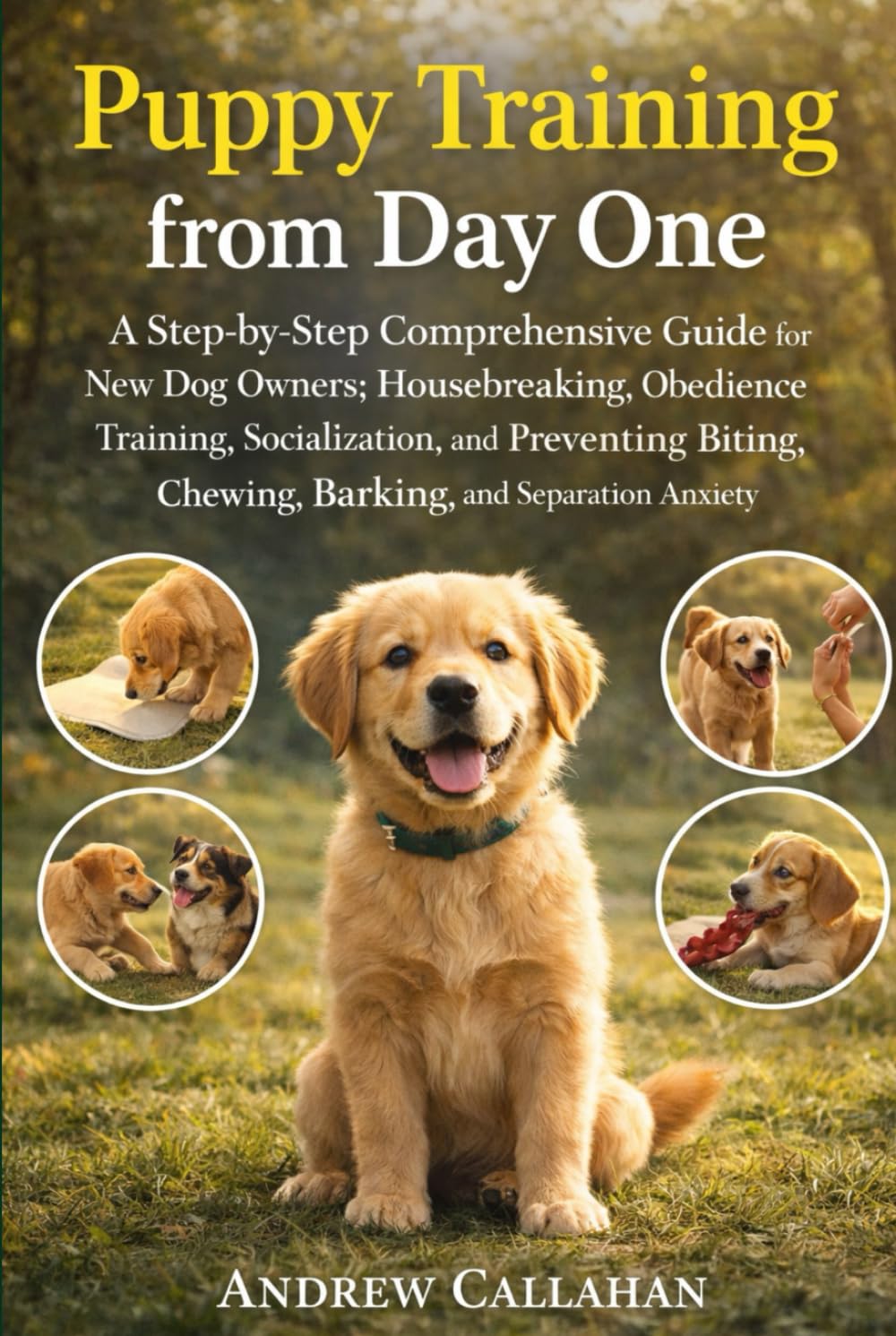Puppy Training from Day One: A Step-by-Step Comprehensive Guide for New Dog Owners; Housebreaking, Obedience Training, Socialization, and Preventing Biting, Chewing, Barking, and Separation Anxiety.