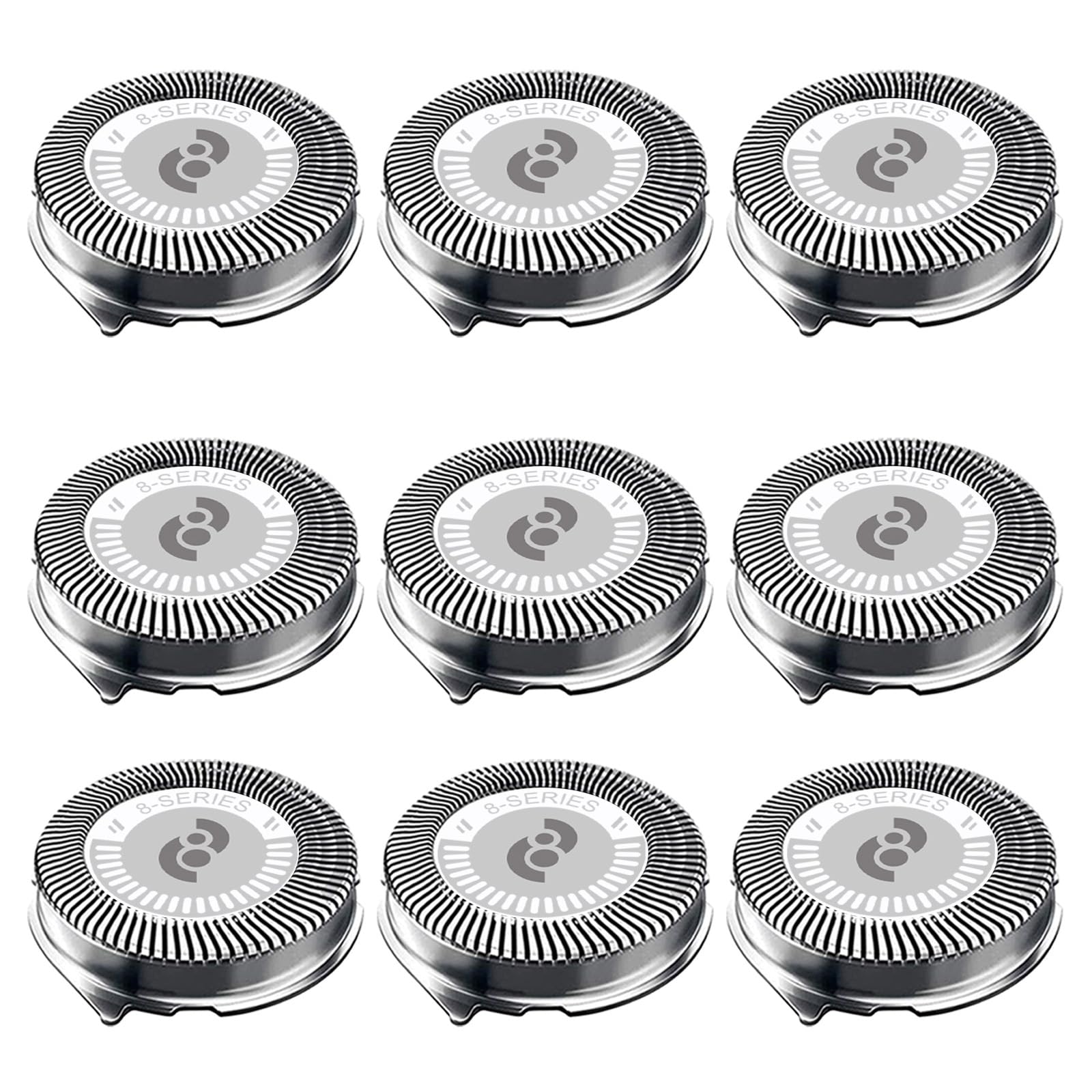 HQ8 Replacement Heads for Philips Norelco Shavers, HQ8 Heads New Upgraded,9-Pack