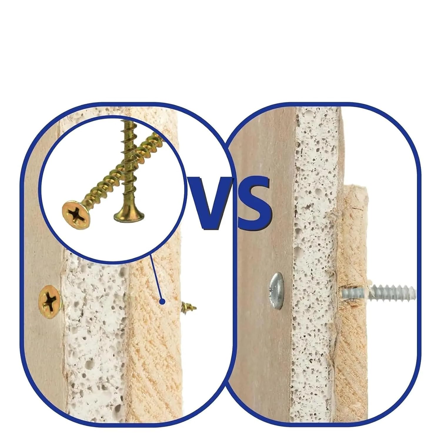Coarse Thread Phillips Head Yellow Zinc Wood Screws Kit 2Boxes #8x1-1/2 to #8x3