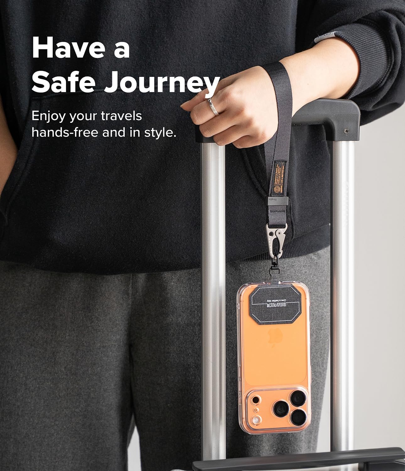 Ringke Holder Link & Tactical Webbing Hand Strap Designed for Phone Wrist Strap