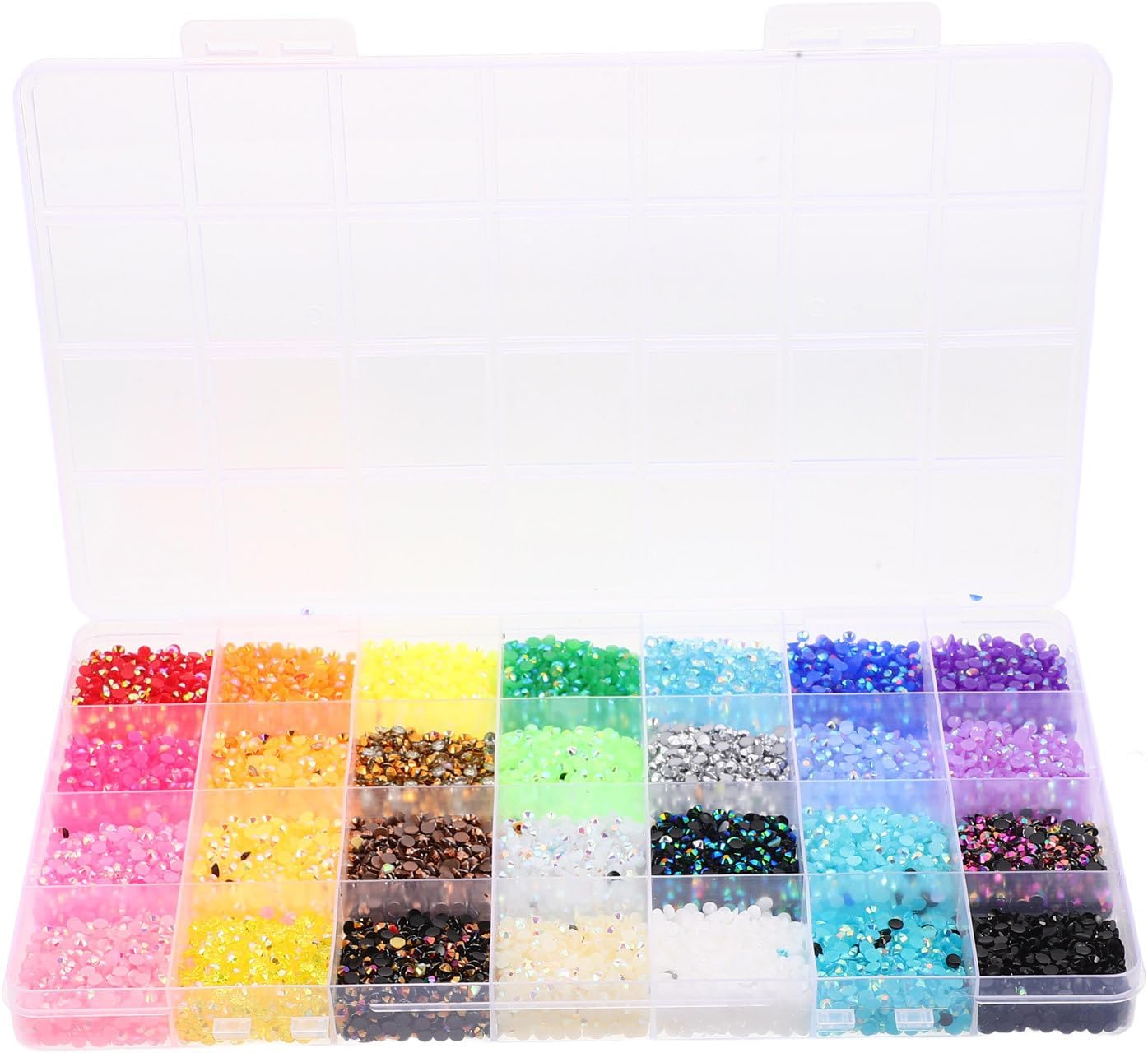 28000 Piece 3mm Round Resin Flatback Rhinestones for Clothing