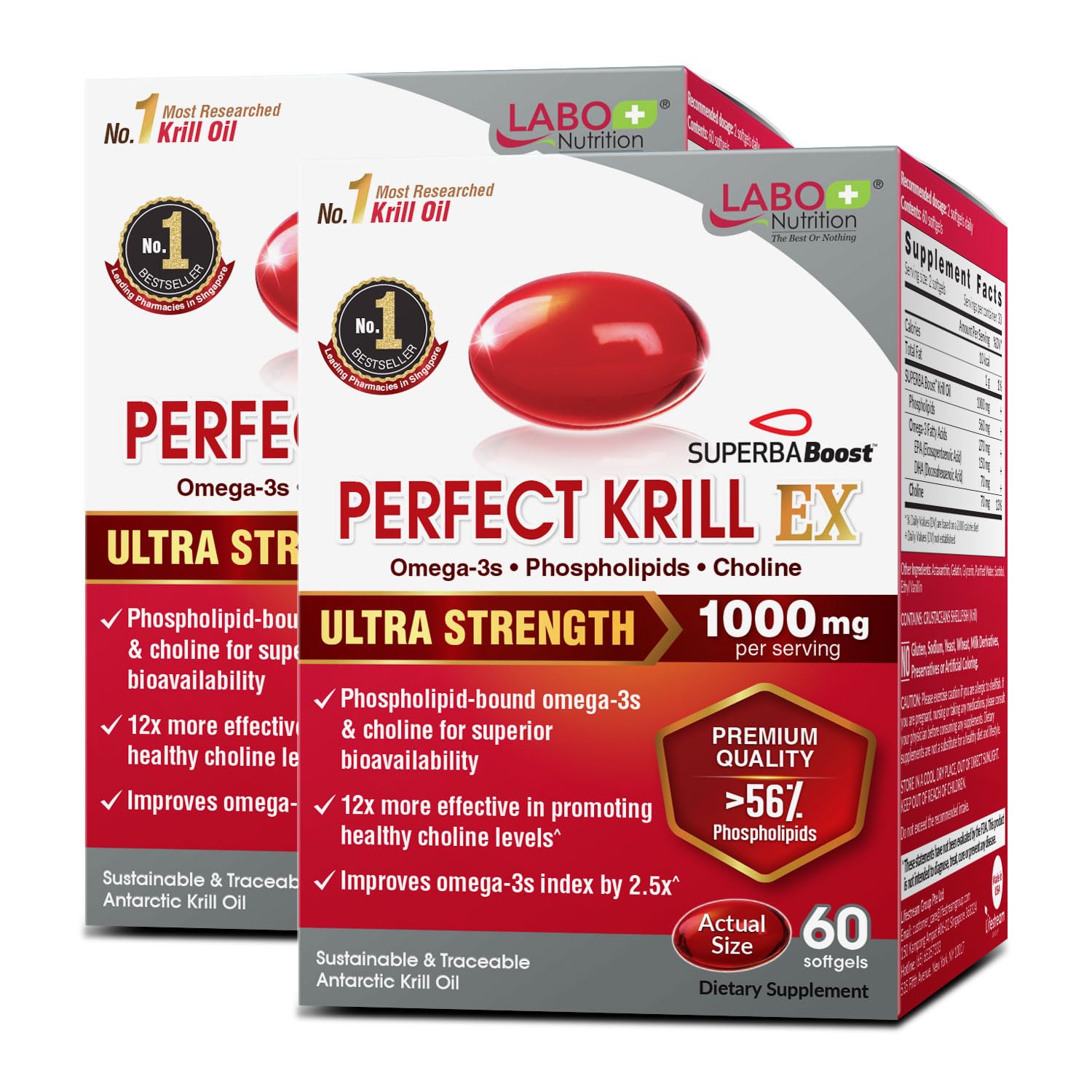 Amazon.com: LABO Nutrition Perfect Krill EX, 1000mg Antarctic